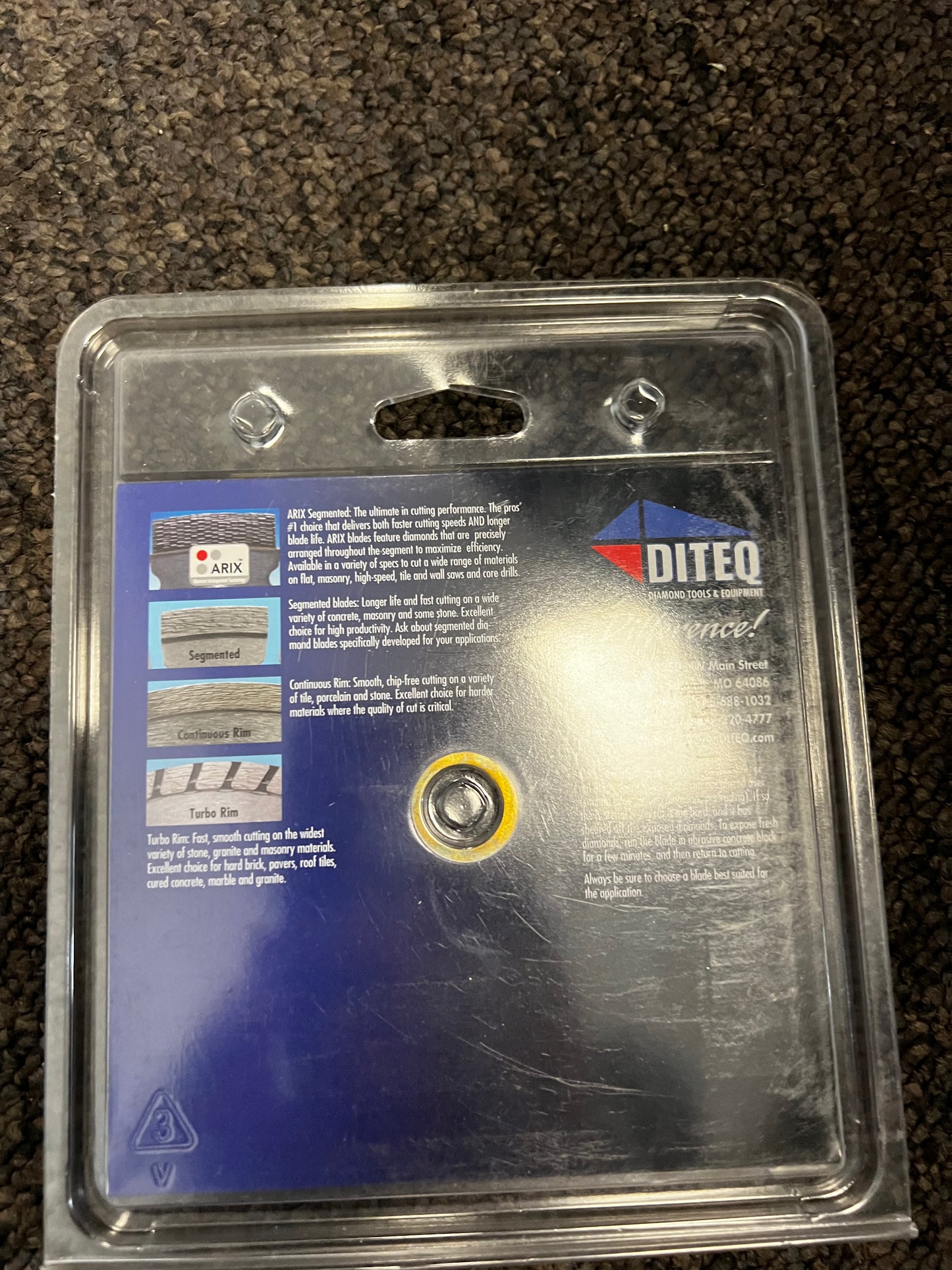 4-1/2" x .080 x 7/8" DX-S Universal Segmented Diamond Blade D96206 - Diteq