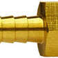 3/8 Hose I.D. x 3/8 FPT Brass Hose Barb Rigid Female Adapter