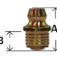 5/16 Drive Type Straight Ball Check Grease Fitting Steel