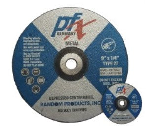 9" x 1/4 x 5/8-11 Type 27 Grinding Wheel      80101