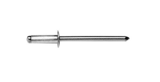 3/16 Diam. (3/8 - 1/2 Grip) Buttonhead Steel Rivet/Steel Mandrel (SB6-8) (1000/Box)